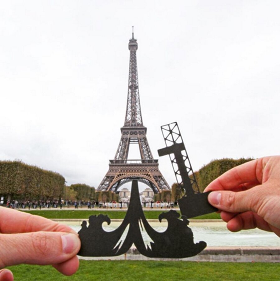 la Tour Eiffel transformÃ©e en fusÃ©e