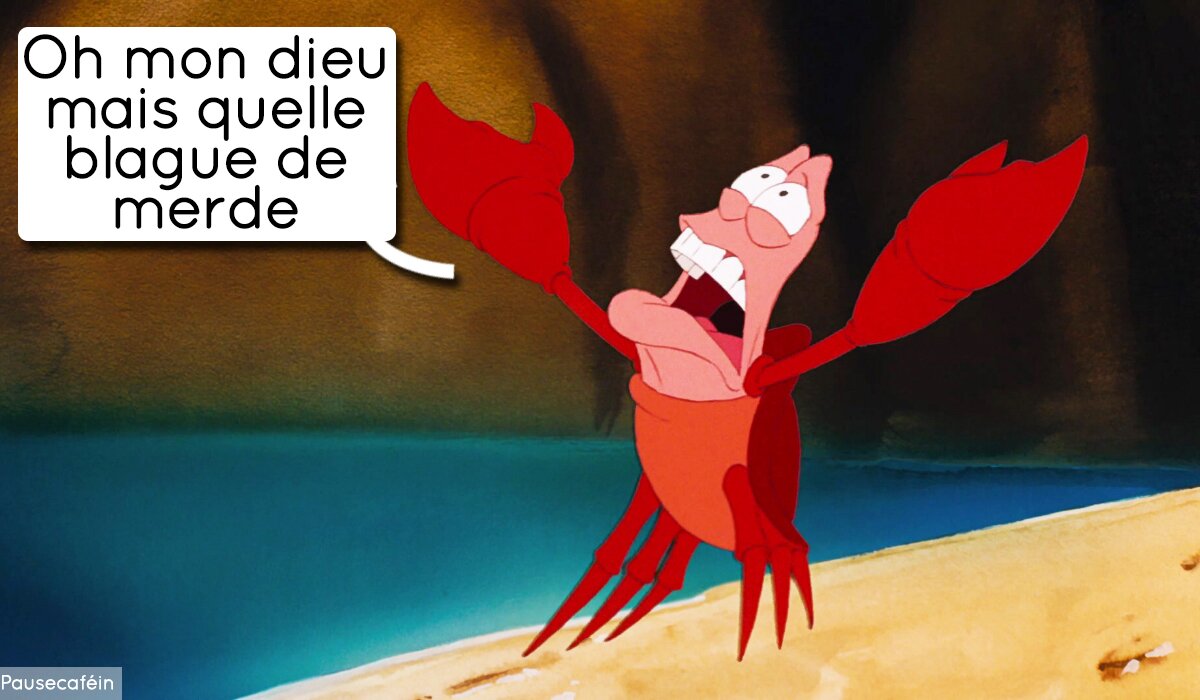 sebastien homard la petite sirene dessin anime disney montage pausecafein