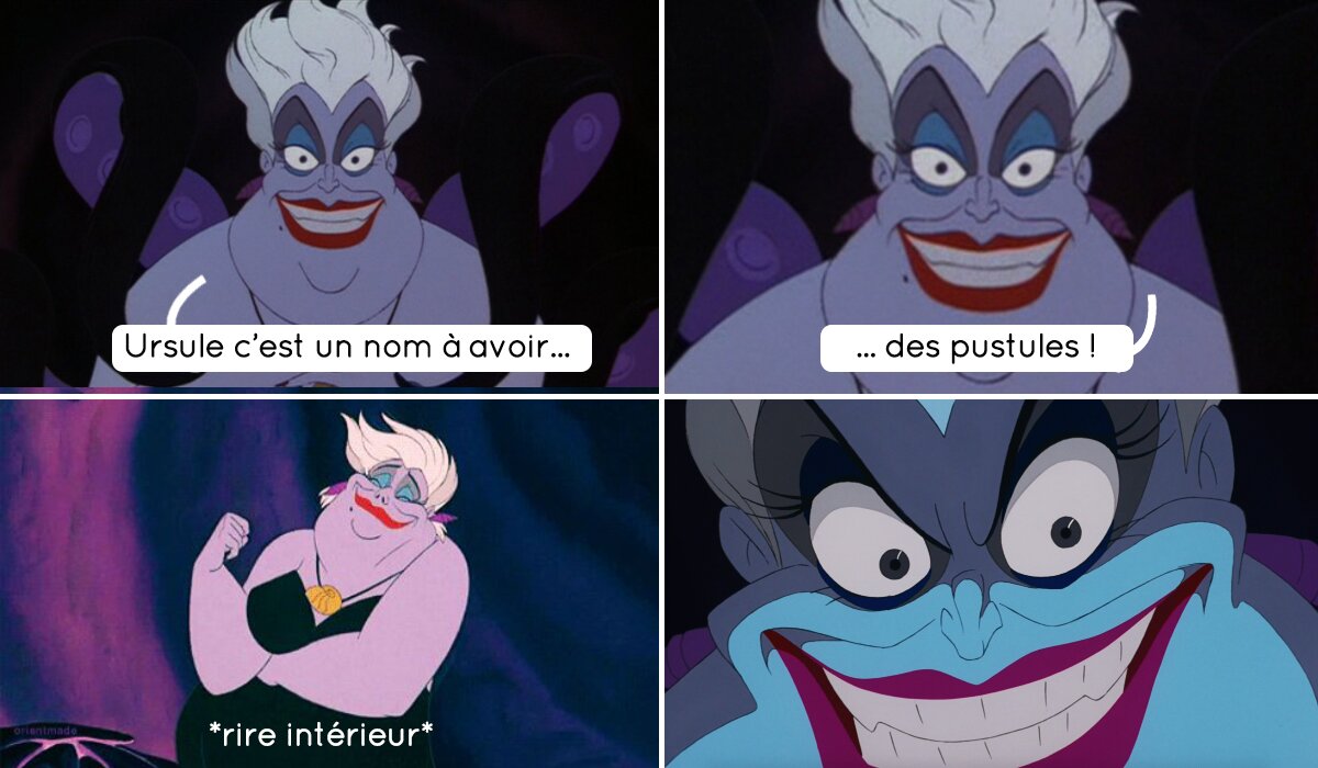 ursule prenom blague nulle montage pausecafein ursula dessin anime disney