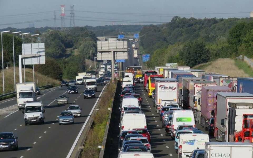 travaux, autoroute, ralentissement