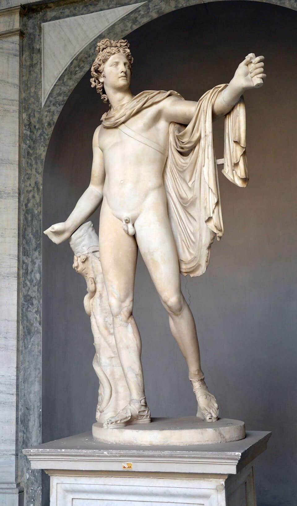 apollon, dieu, statue