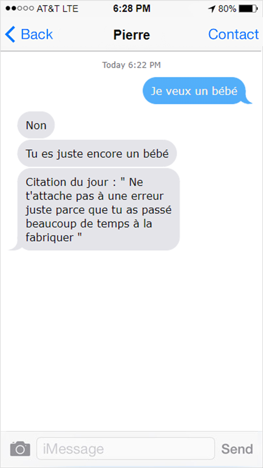 SMS, réponse, mec