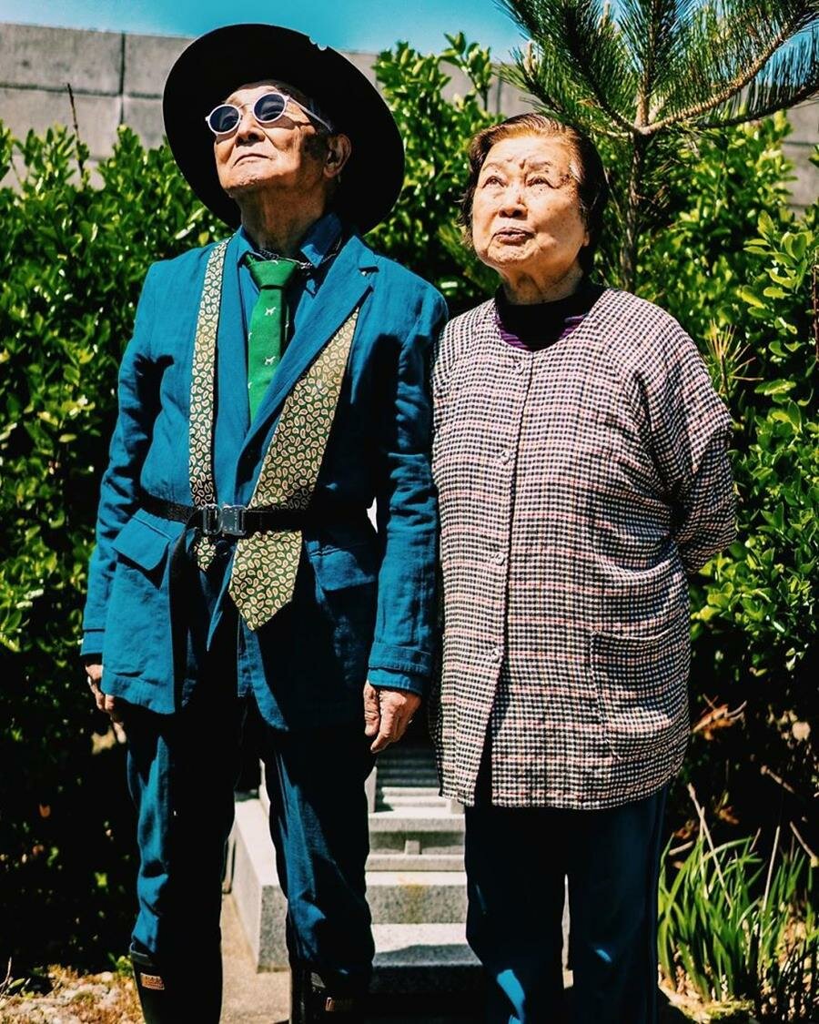 grand père, japonais, tetsuya, grand mère