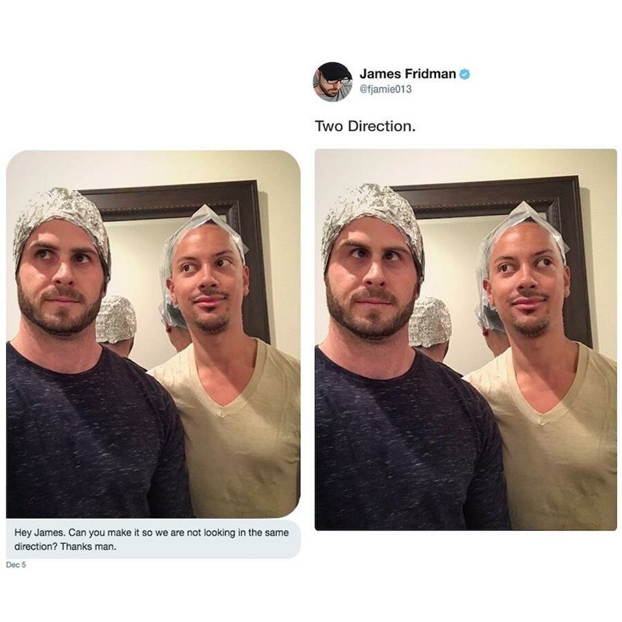 james fridman, retouche, photoshop, strabisme