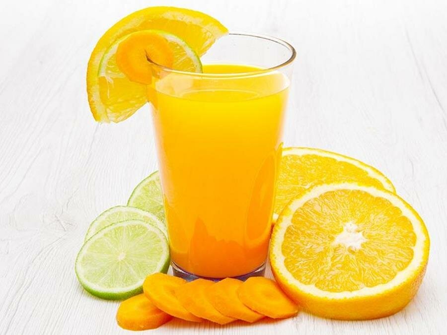 verre, jus d'orange