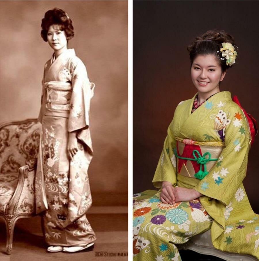 mÃ¨re, fille, kimono, photo