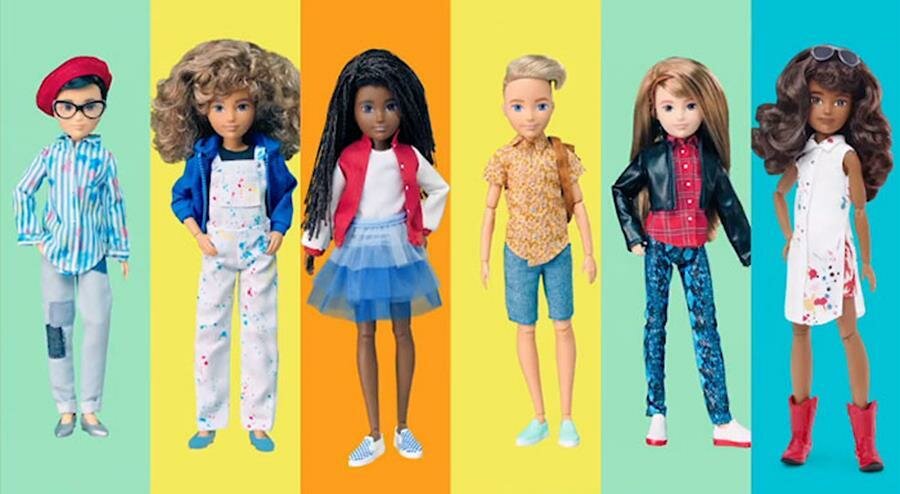 looks, poupées barbie, genre neutre