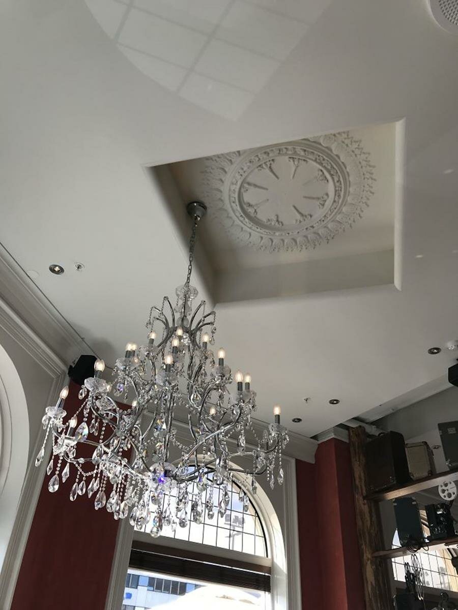 chandelier, plafond