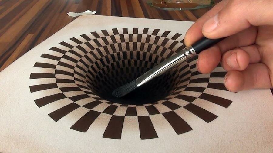 dessin, 3d, réaliste, stefan pabst, gouffre