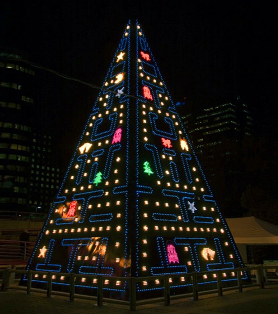 sapin de noël, original, pacman