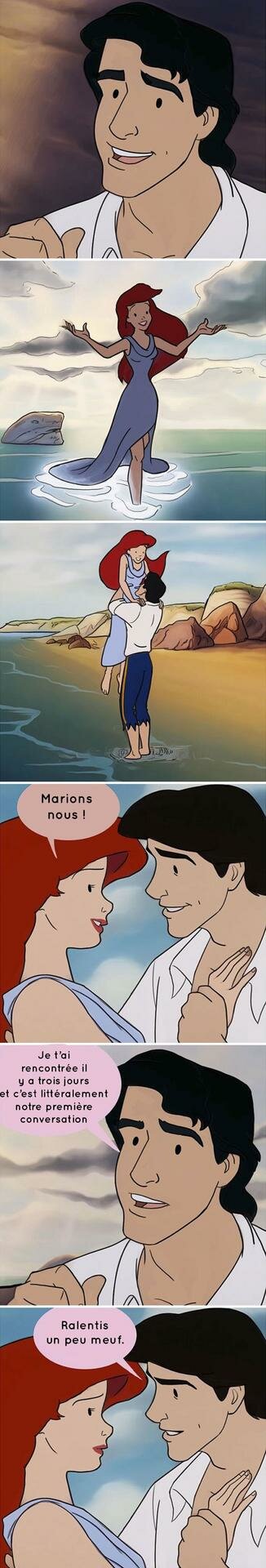 sanespazra, bd, disney, rÃ©inventÃ©es, rÃ©aliste, petite sirÃ¨ne