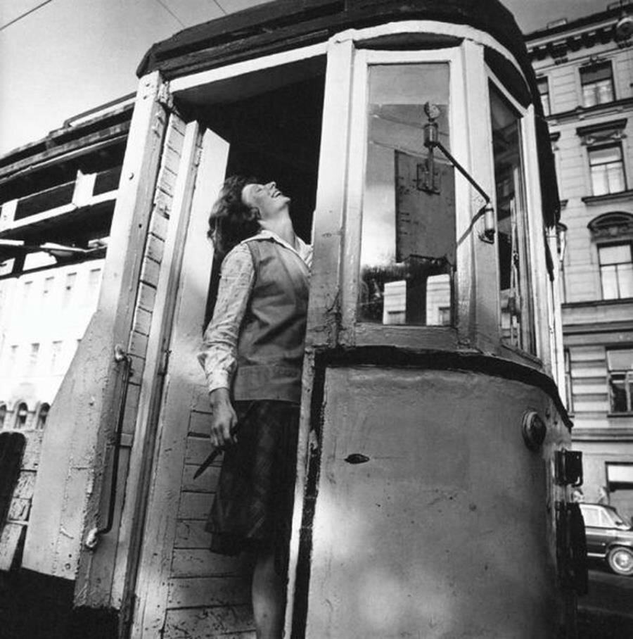 tram, femme