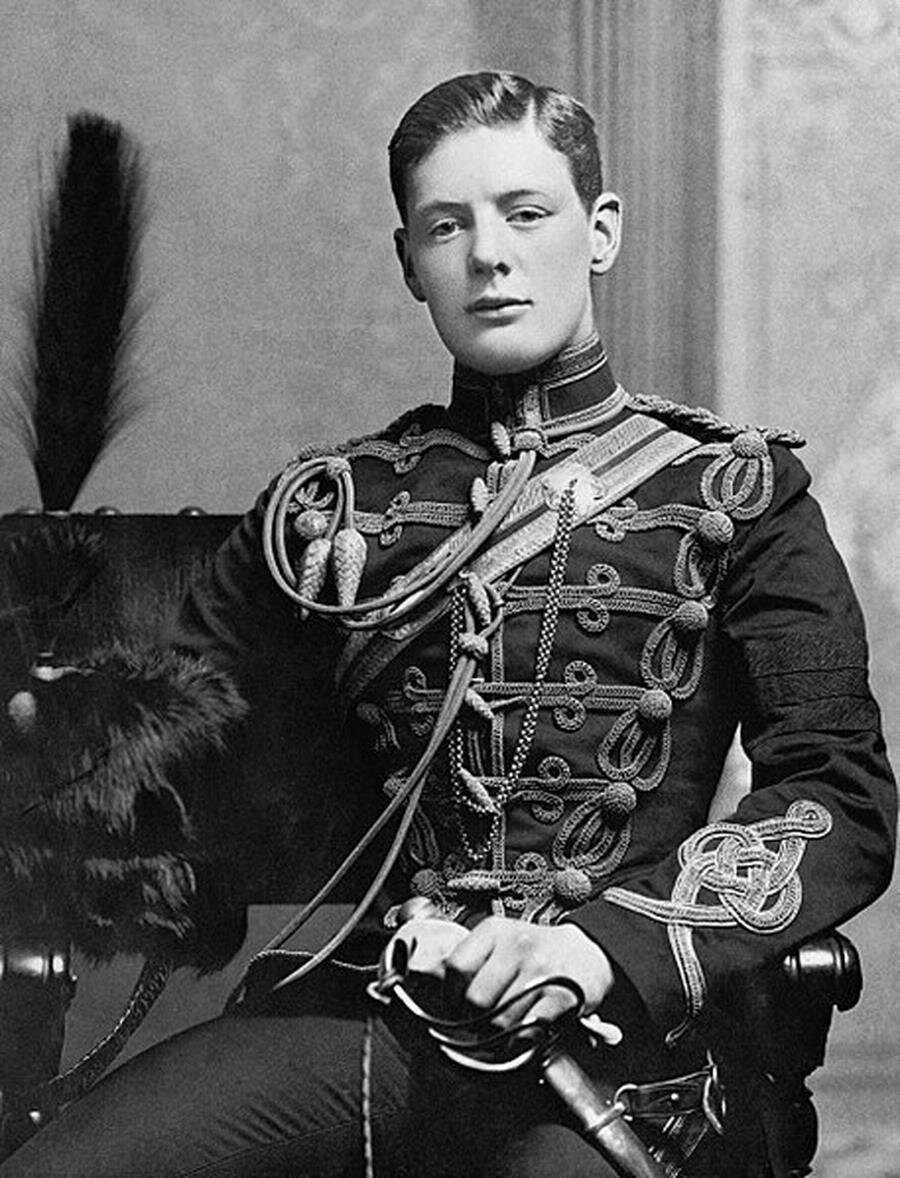 winston churchill, jeune