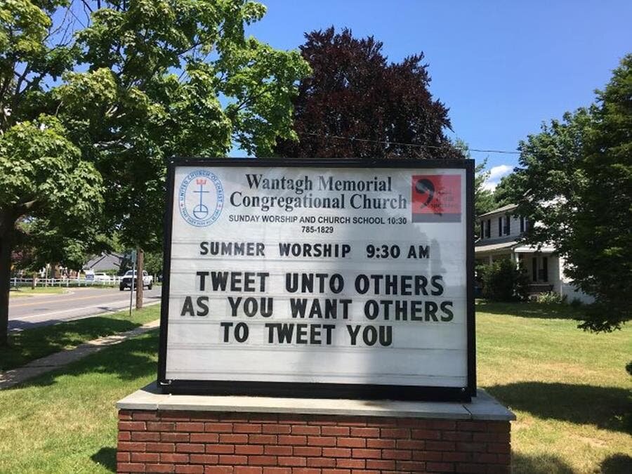 message, église, américaine