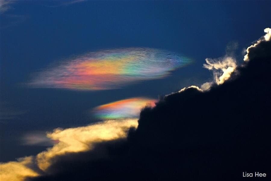 nuage iridescent, iridescent, nuage