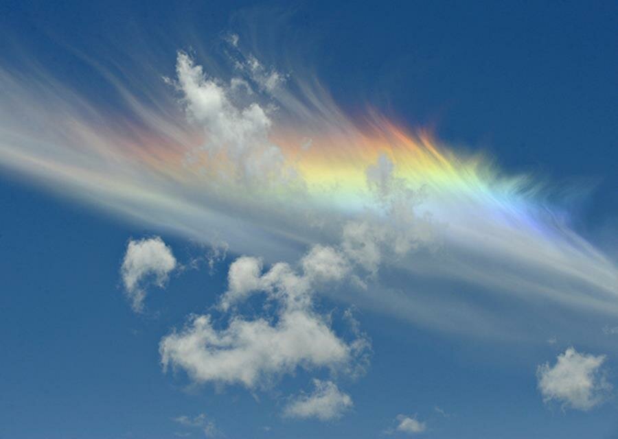 nuage iridescent, iridescent, nuage