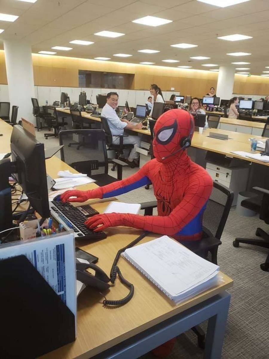 spiderman, bureau