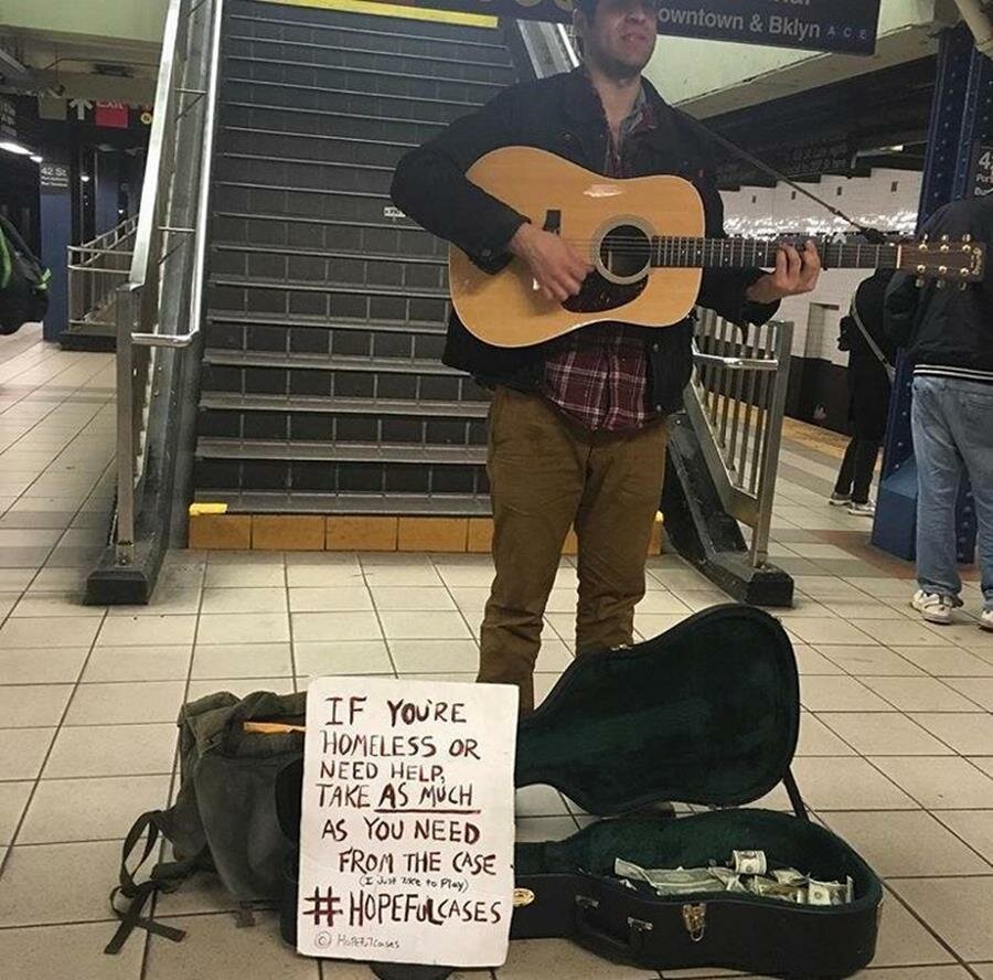 musicien, métro