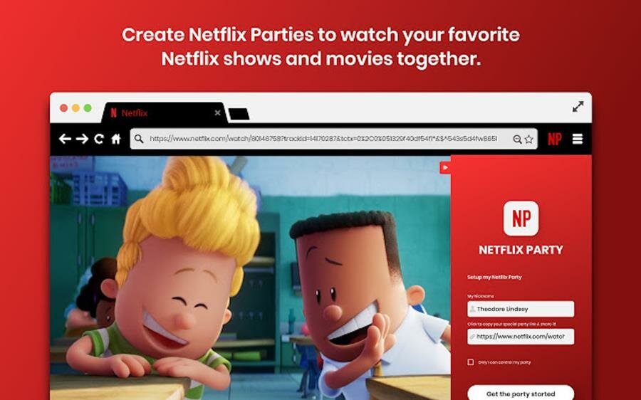 netflix party, image