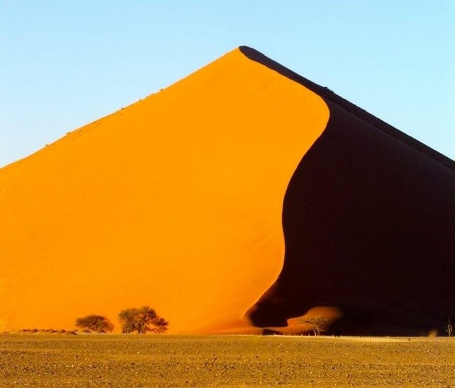 dune, soleil, ombre