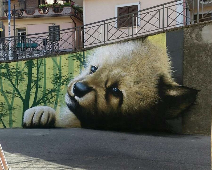 oeuvre, street-art, 3d, illusion