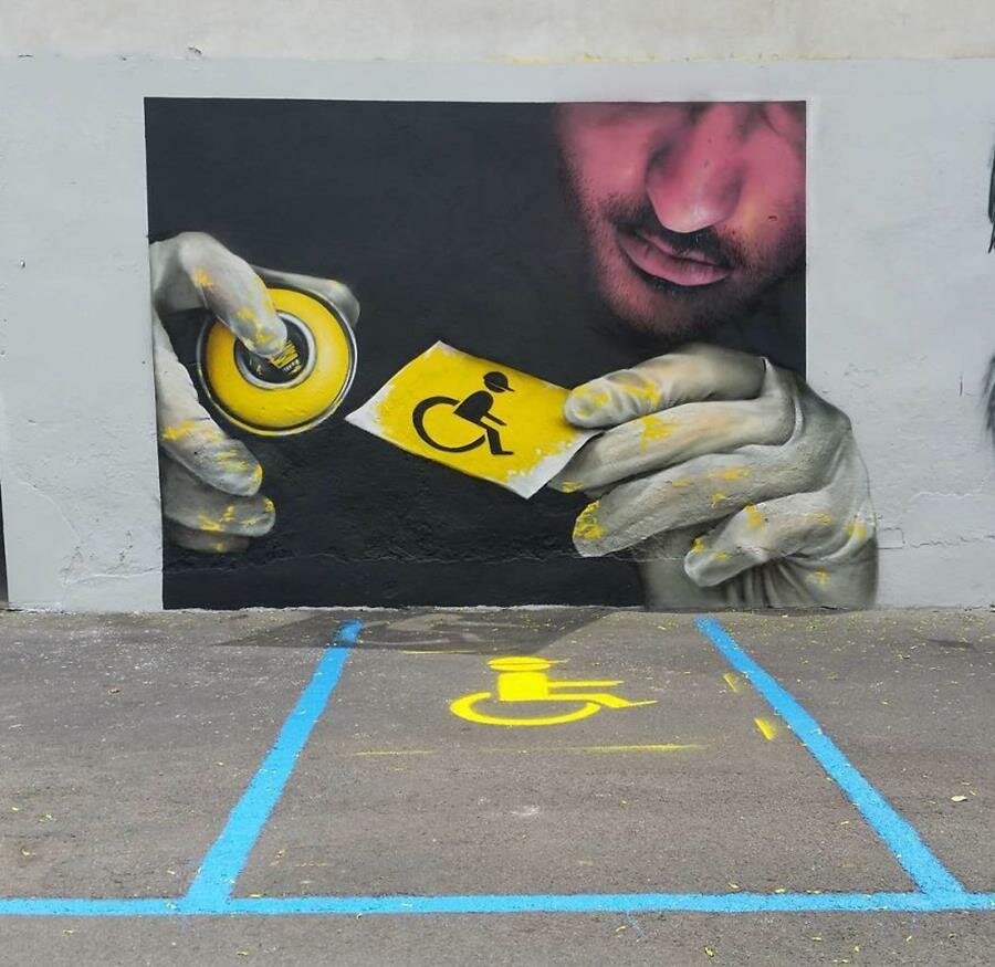 oeuvre, street-art, 3d, illusion