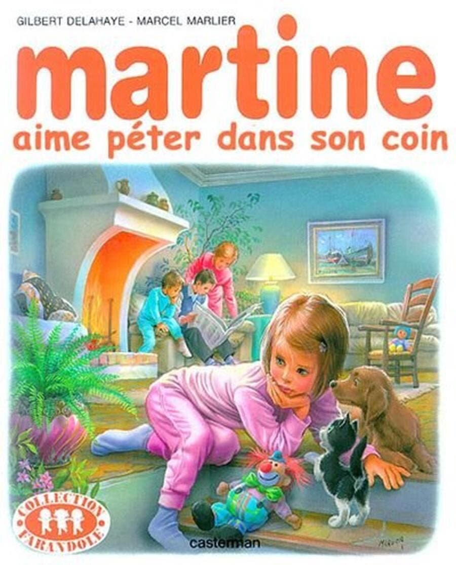 martine, couverture, détournement