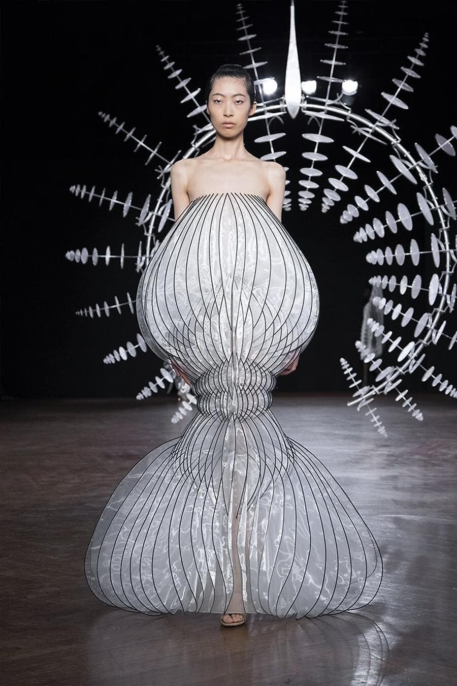 robe, haute couture, iris van herpen