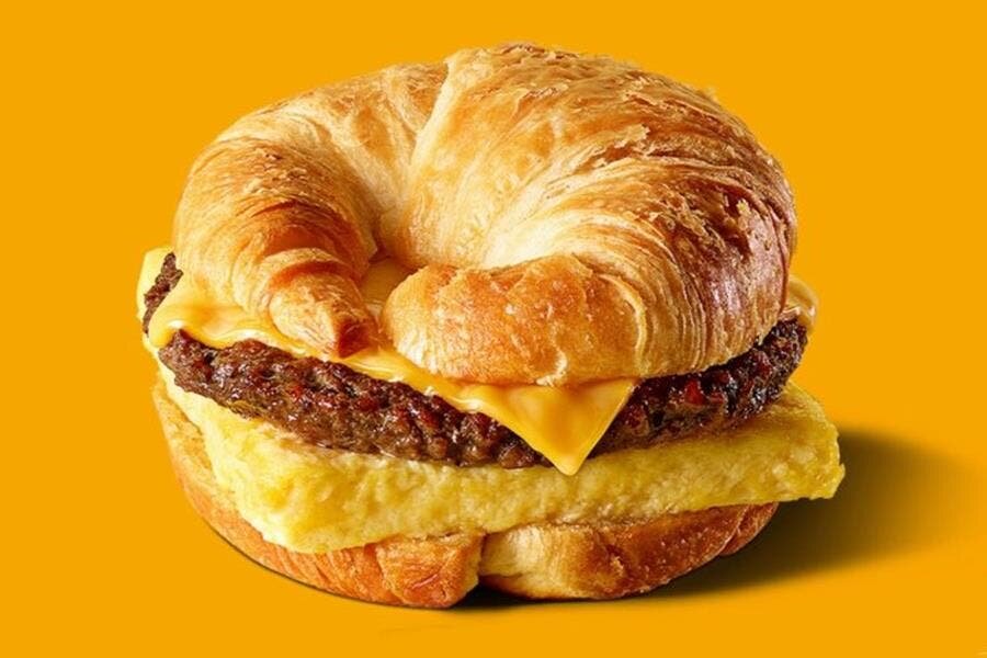 burger, croissant