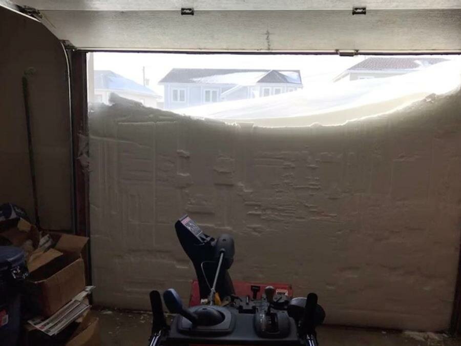 neige, garage