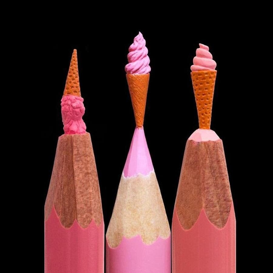 salavat fidai, sculpture, mine de crayon, glaces