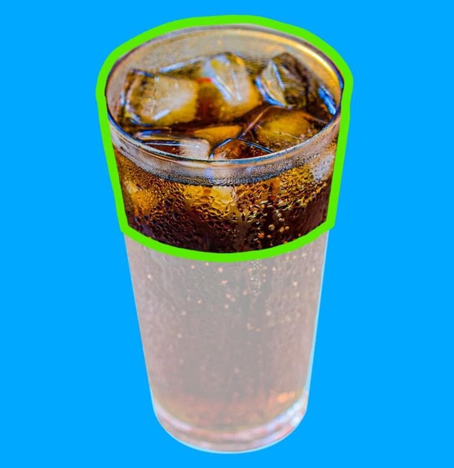 100 calories, calories, aliment, soda