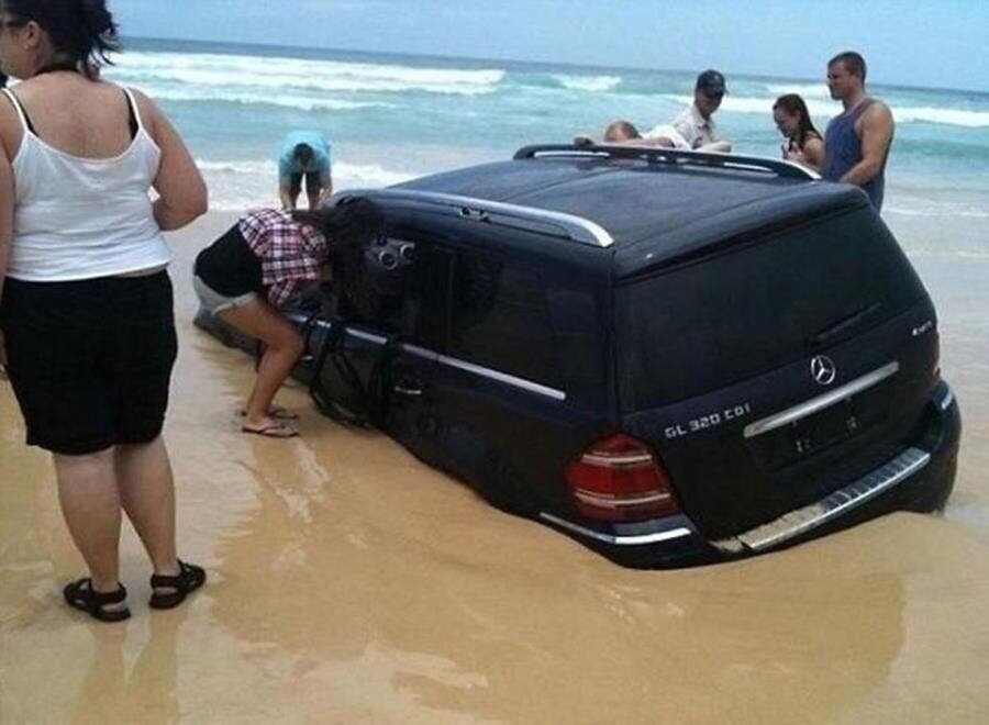 voiture, plage