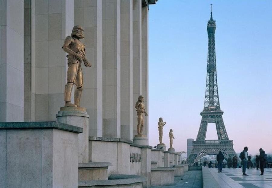 stormtrooper, statue, paris, remplacée, Benoit Lapray, personnage