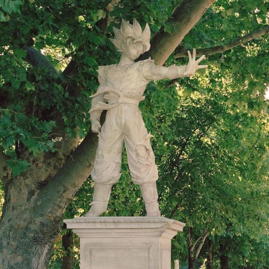 statue, paris, remplacée, Benoit Lapray, personnage, sangohan