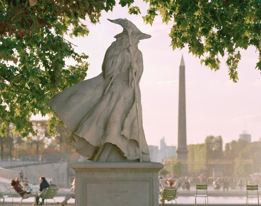 statue, paris, remplacée, Benoit Lapray, personnage, Gandalf