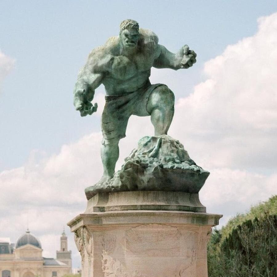 statue, paris, remplacée, Benoit Lapray, personnage, Hulk