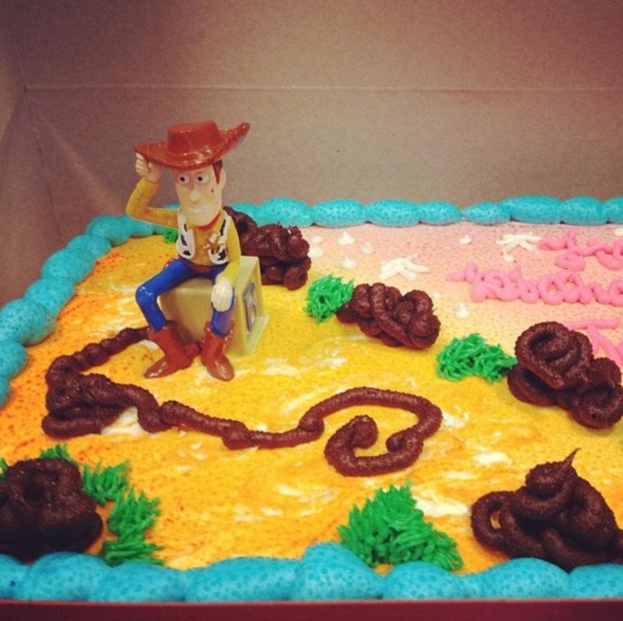 Toy Story, gâteau, fail, insolite, humour