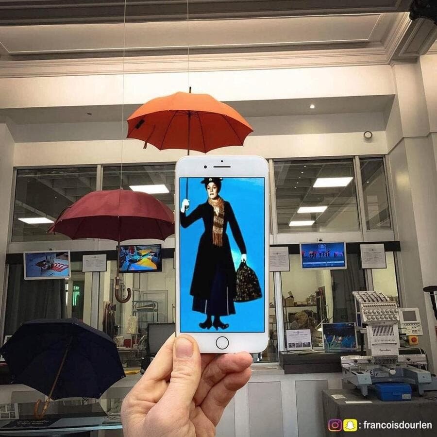 Mary Poppins parapluie iphone 