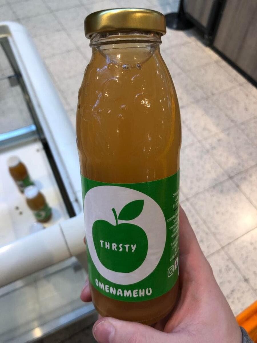 jus, fruit, recyclé, supermarché