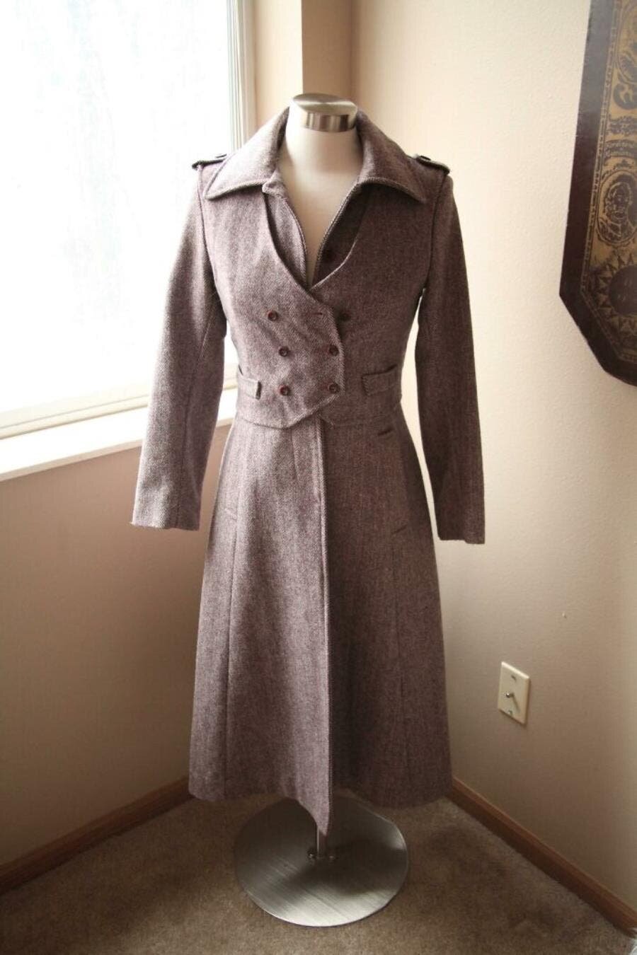 robe manteau saumon