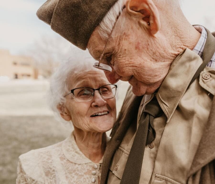 Amour Vieillesse Couple