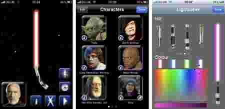 Applications premier modèle iPhone oubliées Lightsaber Unleashed