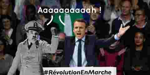 8 parodies hilarantes de Macron en train d'hurler comme...