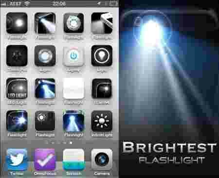 Applications premier modèle iPhone oubliées lampe torche