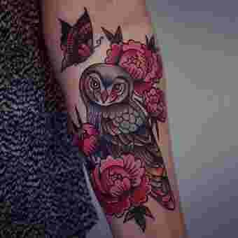 photo,tatouage,tattoo,faune,flore,martina,ekenberg,bras,hibou