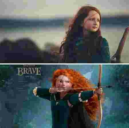 Ressemblance vie réelle et Disney jeune fille Merida Rebelle