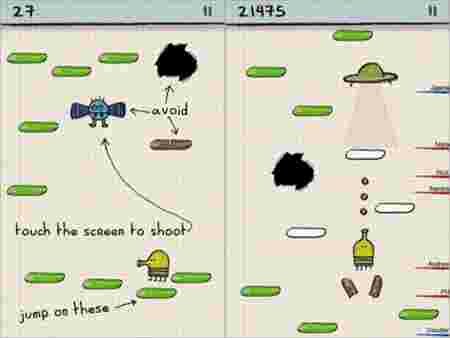 Applications premier modèle iPhone oubliées Doodle Jump