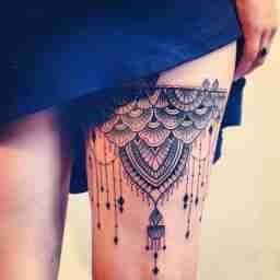 Tattoos cuisse femme