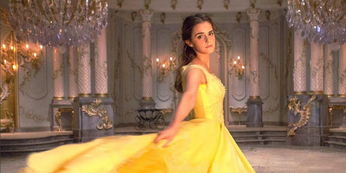 Emma Watson Belle Robe Jaune